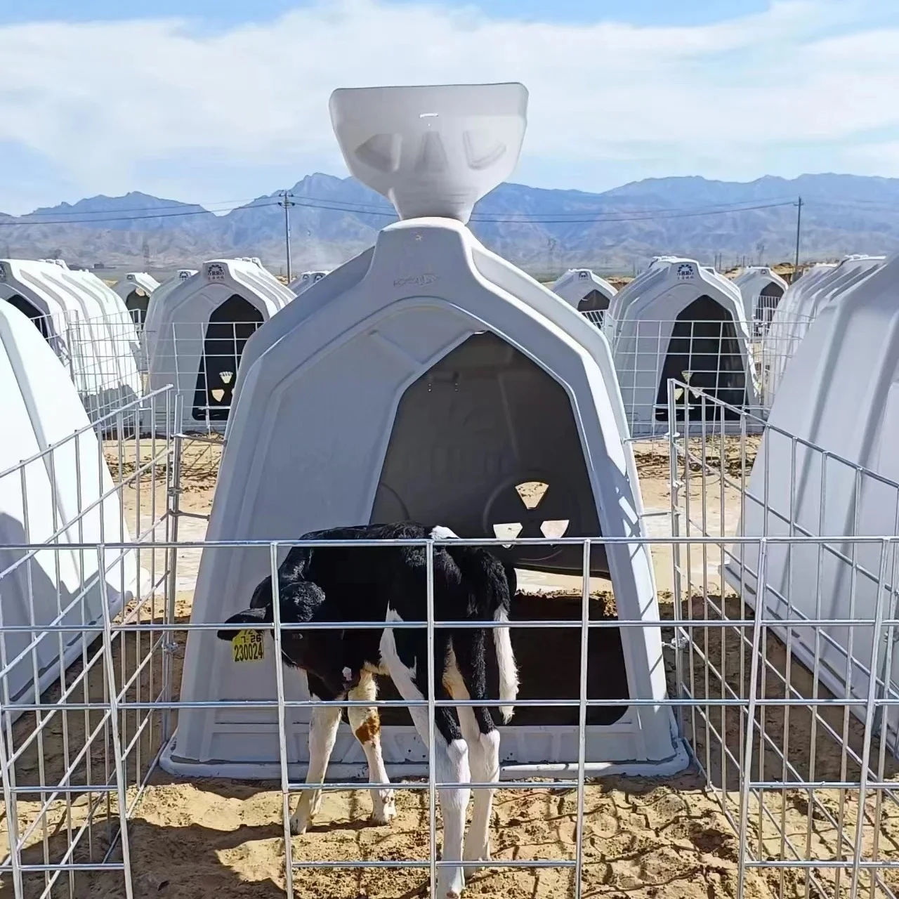 Reinforced Calf Plastic Calf Hutches without Fence