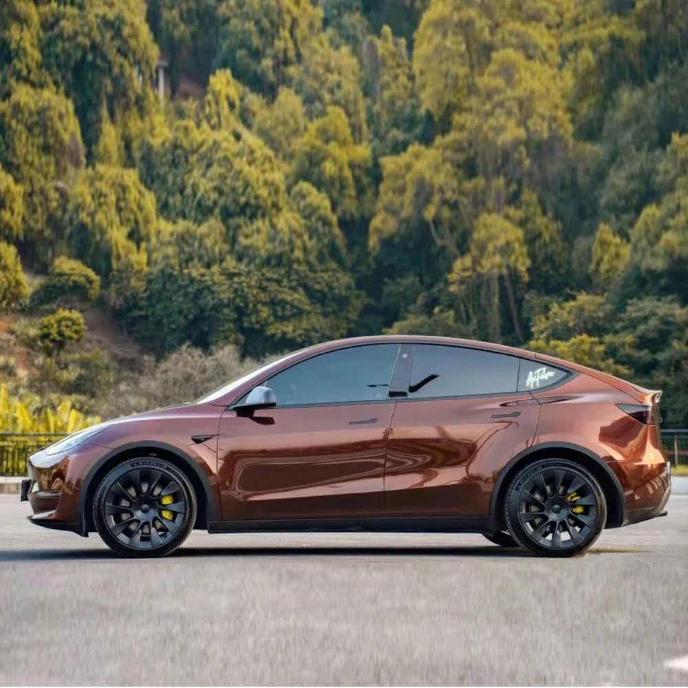 

ПЭТ-лайнер, жидкий металл, какао-коричневый, виниловая пленка для автомобиля, пленка для настройки автомобиля