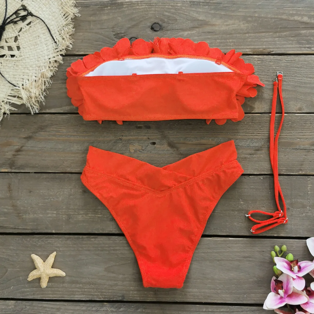 MUOLUX Sexy Flower Bikini Luxury Swimwear Female Bathingsuit 2024 Woman Brazilian Biquini High Waist Swimsuit Bodysuit Beachwear