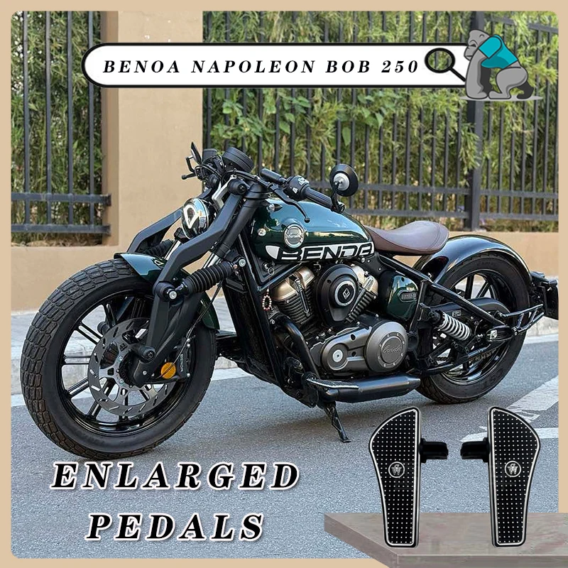 

Motorcycle Footrests for BENDA Napoleonbob 250 BD 250 Aluminum Alloy Widened Enlarged Rider Driver Footboard Pedal Accessories