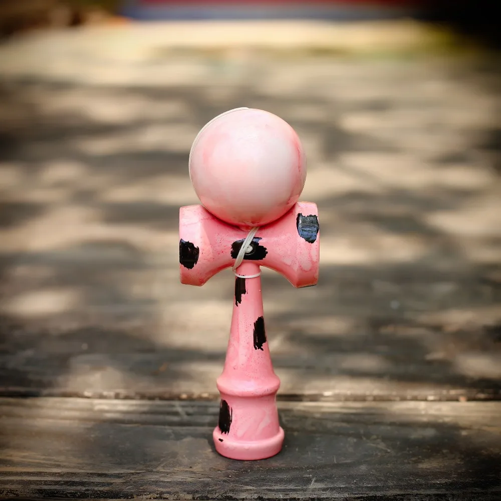 Natural Wooden Kendamas Outdoor Multifunctional Skills Ball, Fencing and Catching Training Ball