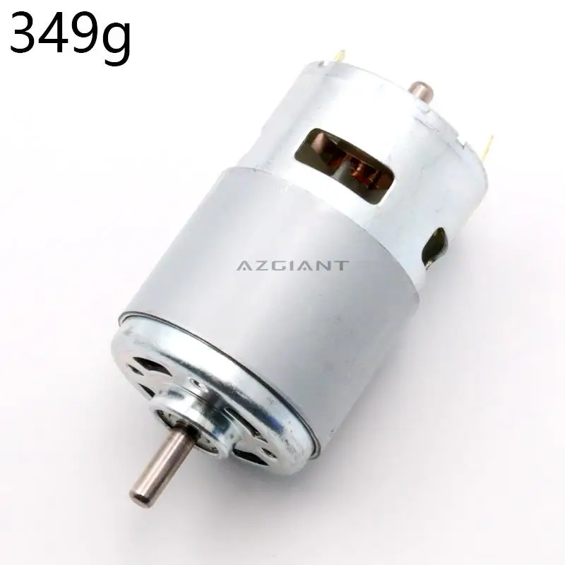 

AZGIANT 775 DC Motor 12-24V 60W 0.3-1.2A 2000-15000 rpm Single Ball Bearing High Power Low Noise Motor DIY Drill Car Wash Pump