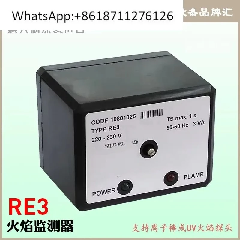RE3 Flame Monitor Fire Detection Switch with Base for CODE 10801025 Italian Original