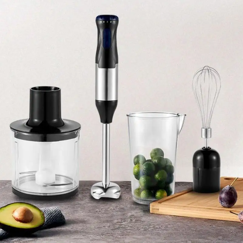 1000W Electric Hand Blenders Multi-Purpose Milk Frother Manual 5 Speed Stick Blender Food Processor With Strong Power for Mixing