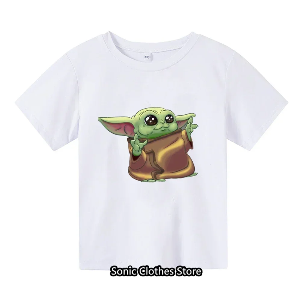 2024 Summer New T-shirt 3-14 Year Old Cartoon Anime Print Children's Short Sleeve Boys and Girls Fashion Short Sleeve