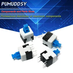 20PCS 7X7mm 7*7mm 7*7 6Pin Push Tactile Switch Self lock /Off button Latching switch Wholesale Electronic