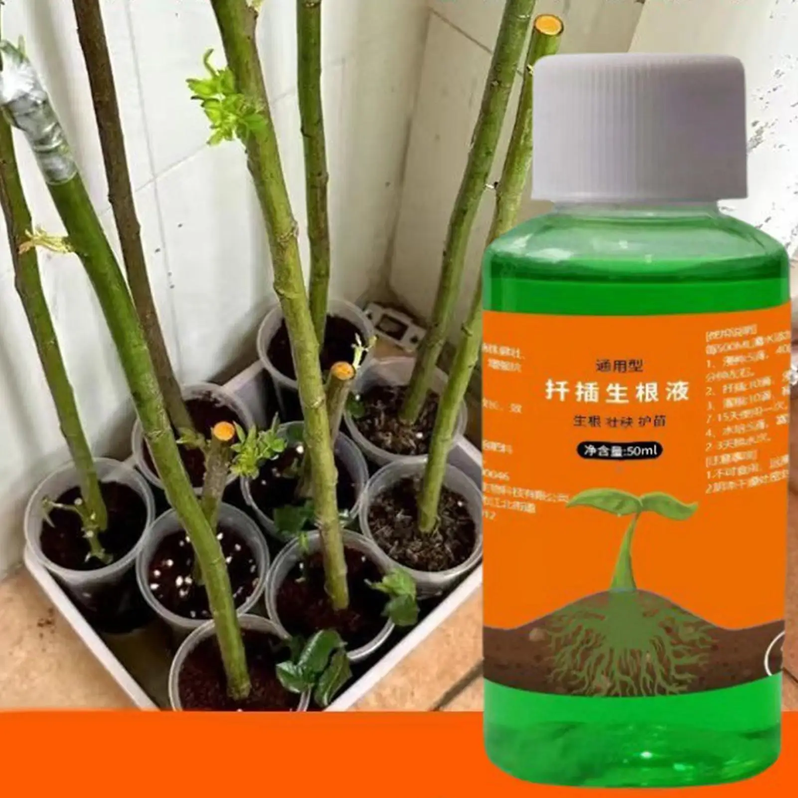High-Efficiency Root Stimulator for Plant Cuttings Rooting Promoter Agent Fast Root Grow Powder for Garden Plants Transplanting