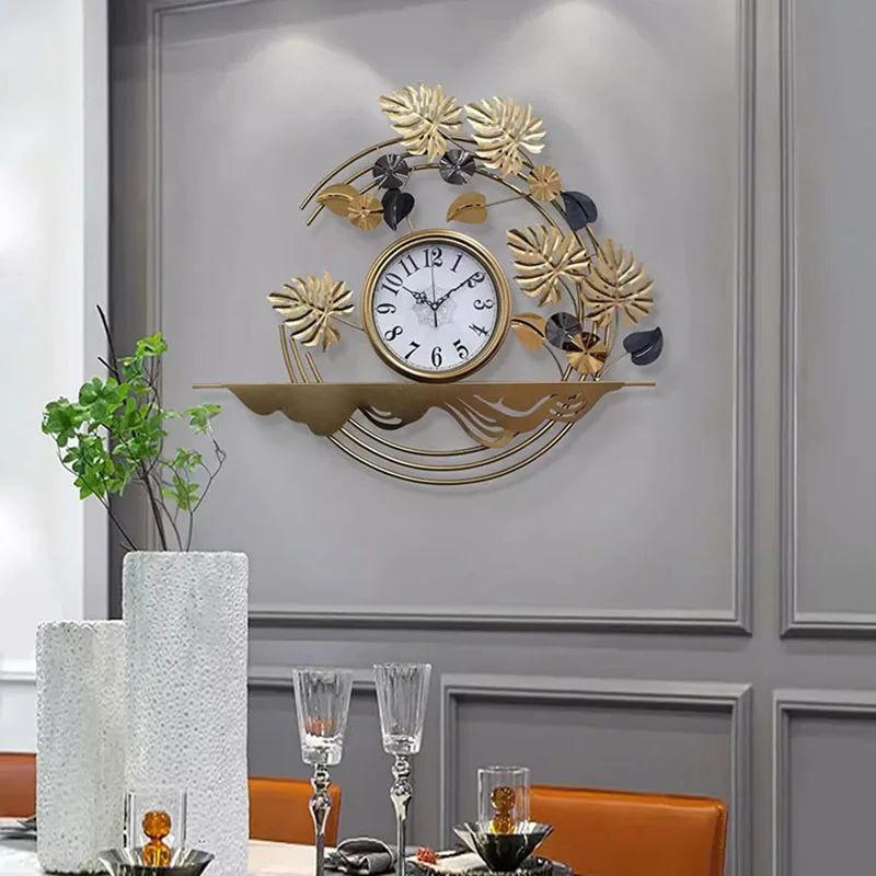 

Nordic Minimalist Wall Clocks Living Room Art Mural Modern Luxury Wall Watch Restaurant Relogio De Parede Home Decoration