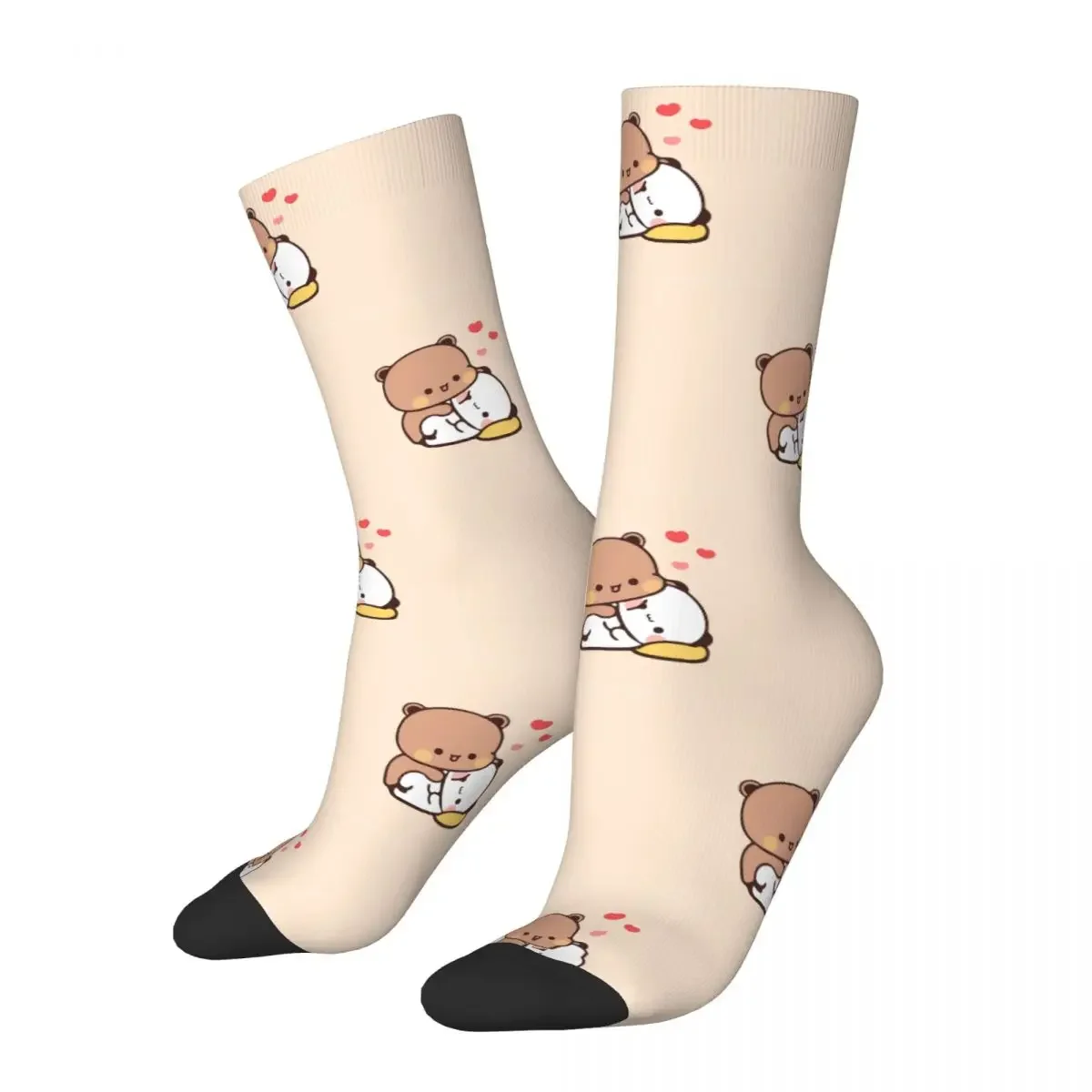 

Happy Men's Socks Hug Retro Harajuku Bubu Dudu Cartoon Hip Hop Casual Crew Crazy Sock Gift Pattern Printed