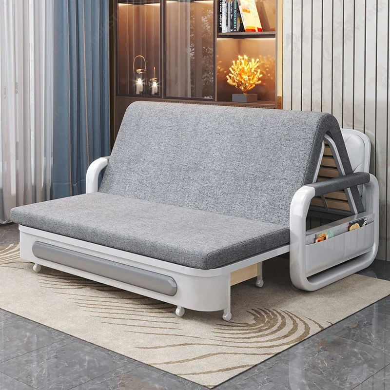 Modern Fabric Folding Sofa Bed, Multi-functional Convertible Couch, Home Living Room Sofa Set For Household Use
