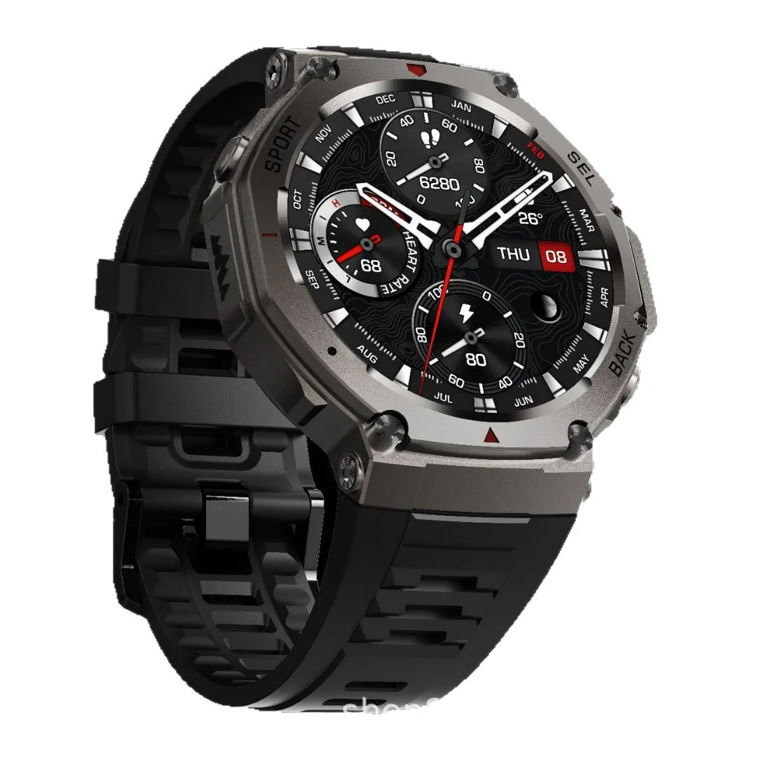 DM58 Smart Watch 5.3 Bluetooth كشف ضغط الدم والأكسجين GPS وغيرها من 5 المواقع العالمية