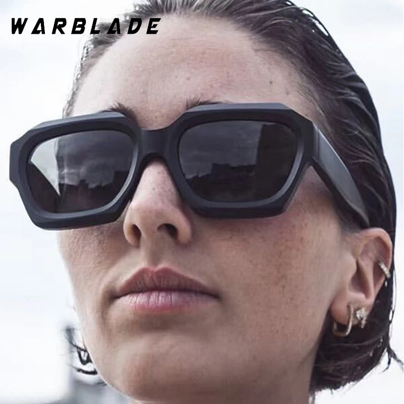 

Trendy Classic Irregular Oversize Square Sunglasses Women Punk Retro Designer Sun Glasses Summer Traveling Fishing Shades UV400