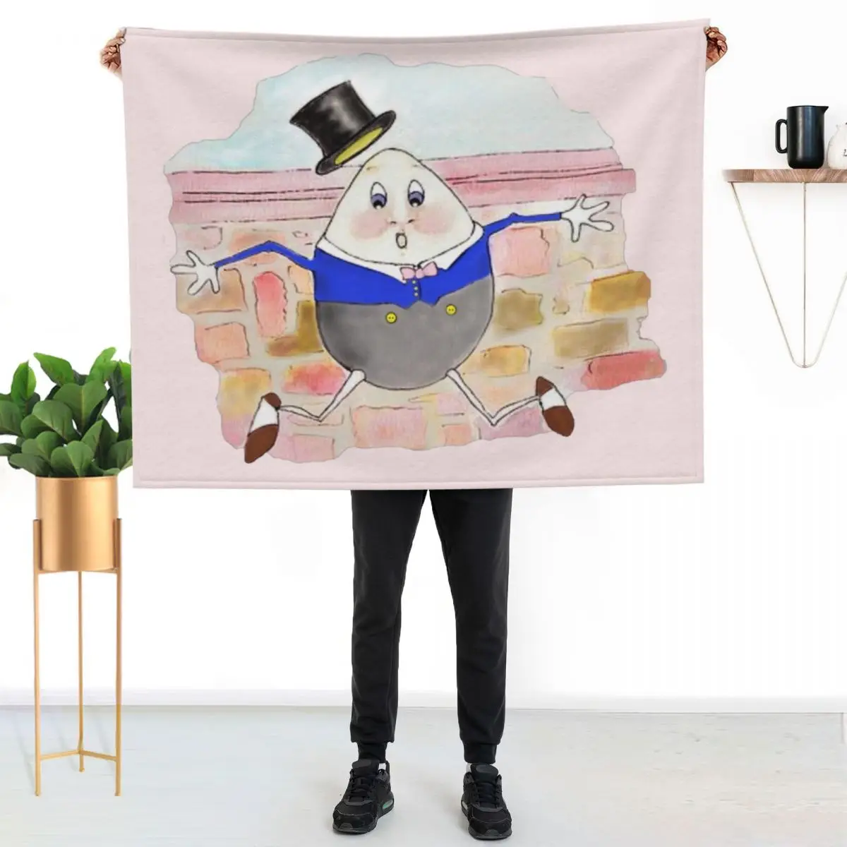 

Humpty Dumpty Had a Great Fall Throw Blanket Fade Resistant Durable Throw Blanket
