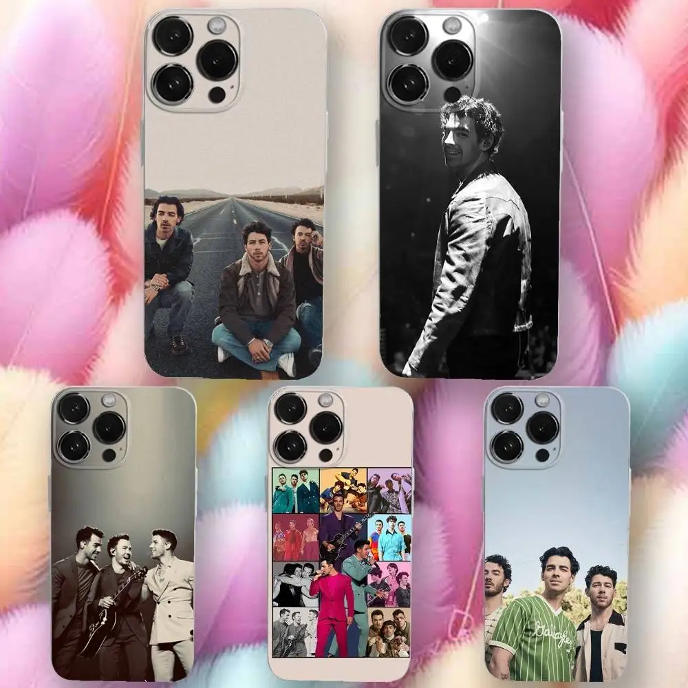 

Band Jonas B-Brother Phone Case For iPhone 16,se4,15,14,13,12,11 Plus,Pro,Max,XR,XS,X,Plus,SE,Mini Transparent Soft Cover