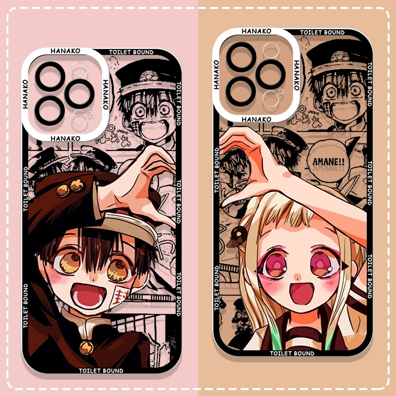 

T-Toilet Bound Hanako Kun Phone Case for Motorola MOTO G73 G72 G71 G60 G60S G53 G32 G30 G22 G52 G9 Play Plus 5G Clear Soft Cover