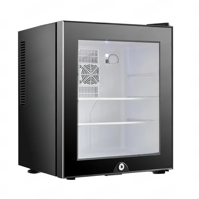 

40L Small Refrigeration Mini Refrigerator With Glass Door, No Compressor