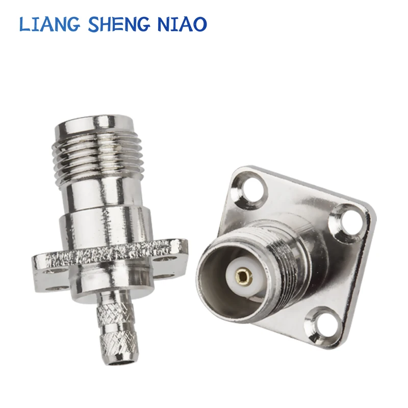 Tnc-Kf-3 Interface de sinal Rf Tnc fêmea com flange adequado para cabo coaxial 50-3 cobre 50 Ohm