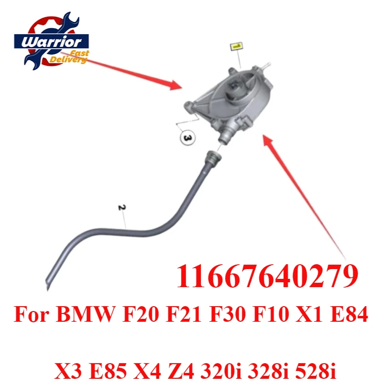 11 66 7 640 279 N20 F30 F10 F25 Engine Brake Vacuum Pump for BMW  F10 F25 Engine Vacuum Pump 11667640279