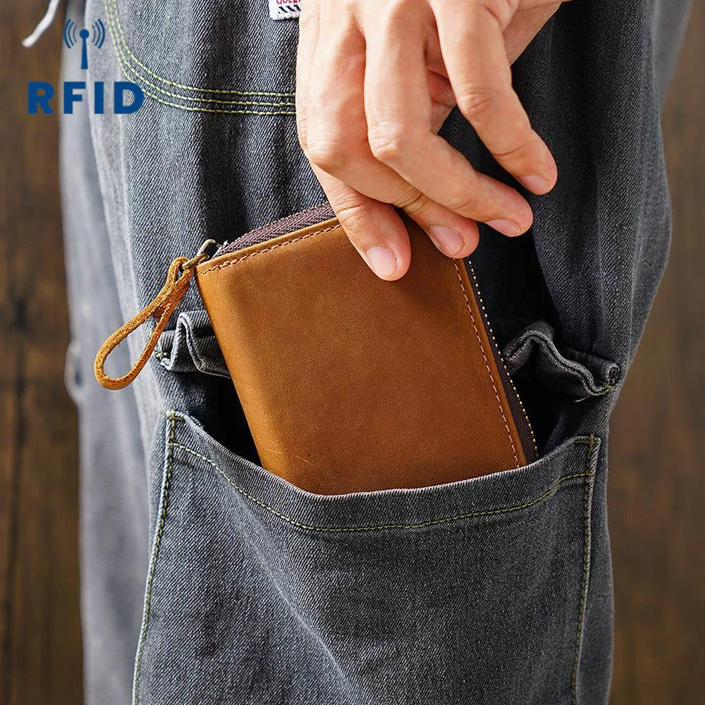 منظم بطاقات من الجلد الطبيعي، حامل بطاقة الأكورديون، محفظة للعملات المعدنية، محفظة جلدية لحامل البطاقات، محفظة عمل