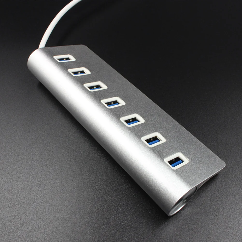 Hub USB 3.0 a 7 porte Hub dati portatile ad alta velocità per unità flash USB Telefoni Fotocamere Dispositivi esterni
