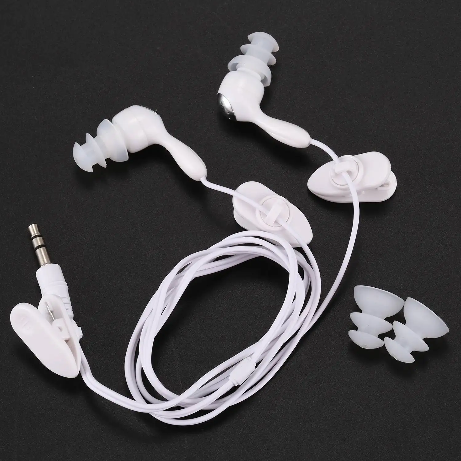L77A Water proof In-ear Headphone Earphone for MP3 MP4 Underwater White
