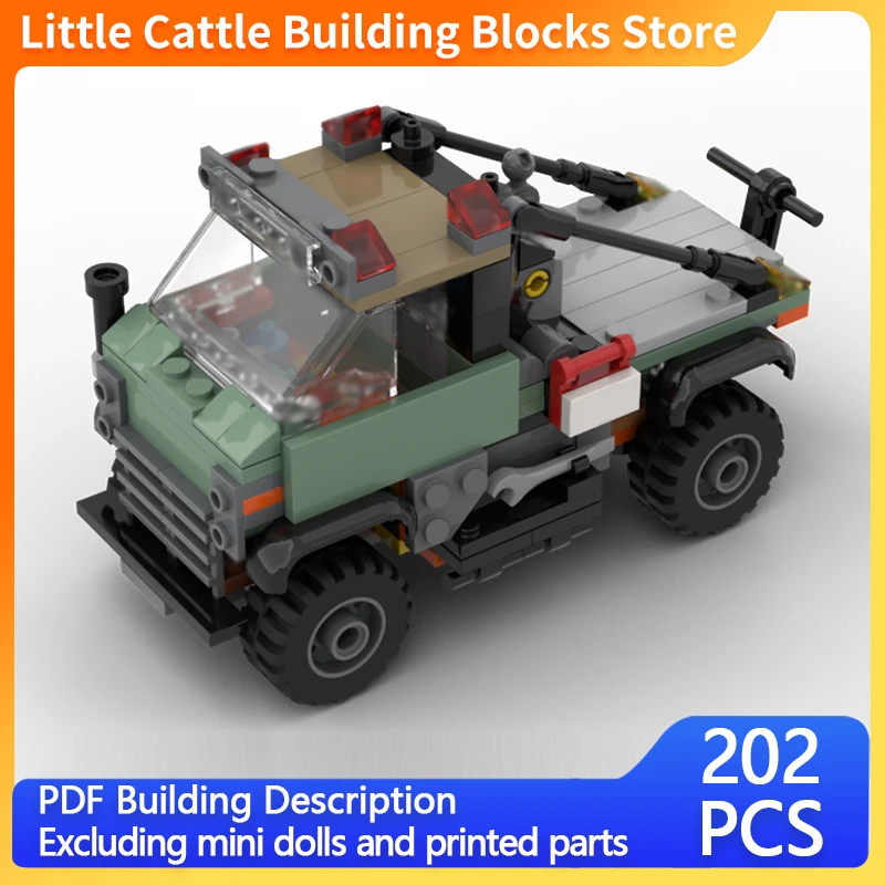 Speed Racing Car Model MOC Building Bricks Classic Service Truck Modular Technology Children Holiday Gifts Assemble Toys Suit
