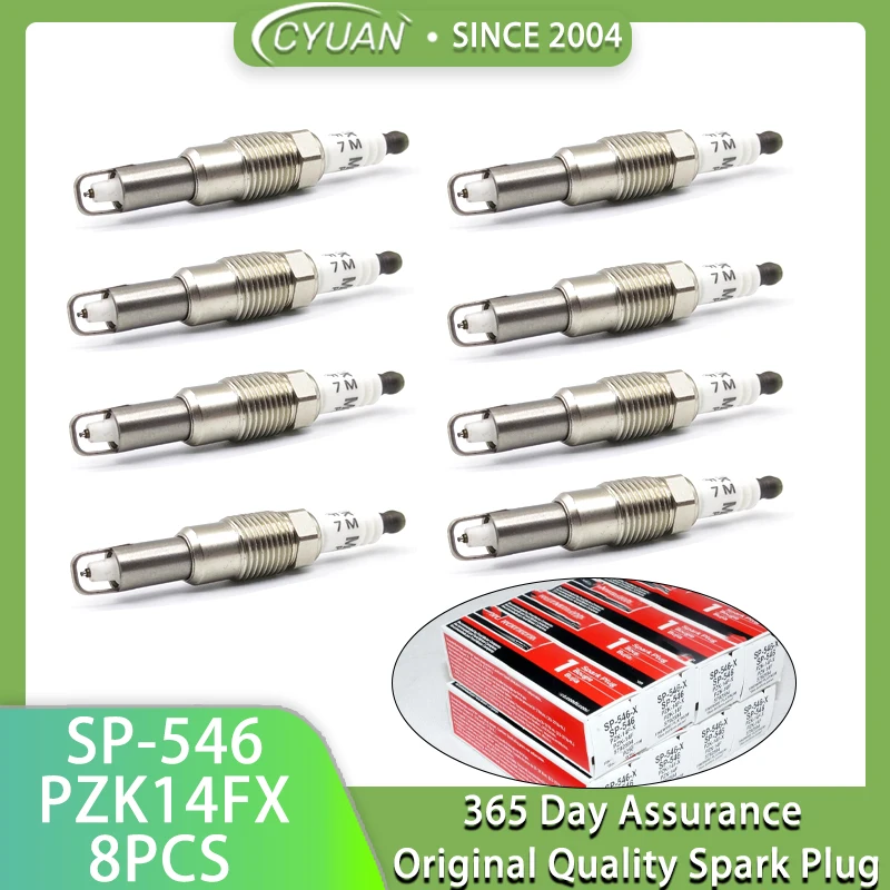 8PCS SP-546 Para Motorcraft, Bujías de Platino Originales OEM SP-546 PZK14F Para Ford F150 F250 5.4L