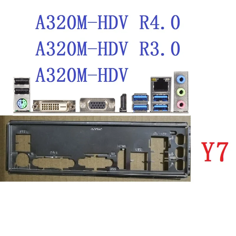 OEM Replacement  Original i/o shield for Asrock A320M HDV R3.0 R4.0、AB350M-HDV