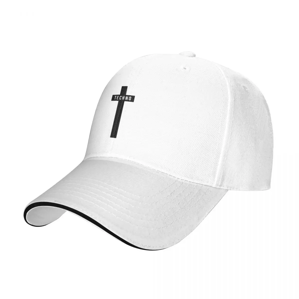 Music Festival Black Detroit Techno Cross Baseball Cap Sports Visor Hats Hip Hop Dad Caps