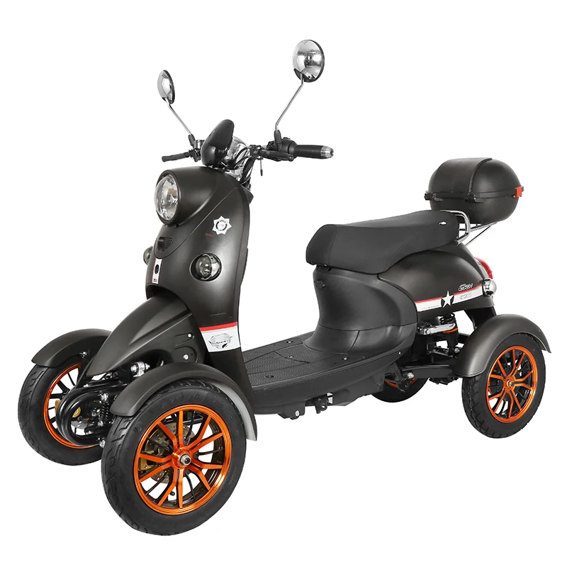 

CE Certified Electric Motorcycle 500w48v 4 Wheel Elderly Moped Electric Mobility Scooter