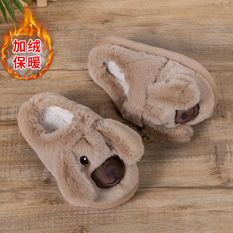 

Хлопковые тапочки для мальчиков 7-14 лет, милые тапочки с героями мультфильмов для девочек, детские тапочки для младенцев и маленьких детей, осень и зима