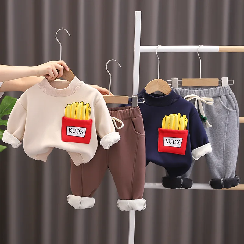 

Осенний комплект одежды для маленьких мальчиков, детский пуловер с героями мультфильмов для мальчиков, толстовки и штаны, костюм из 2 предметов, детские спортивные костюмы