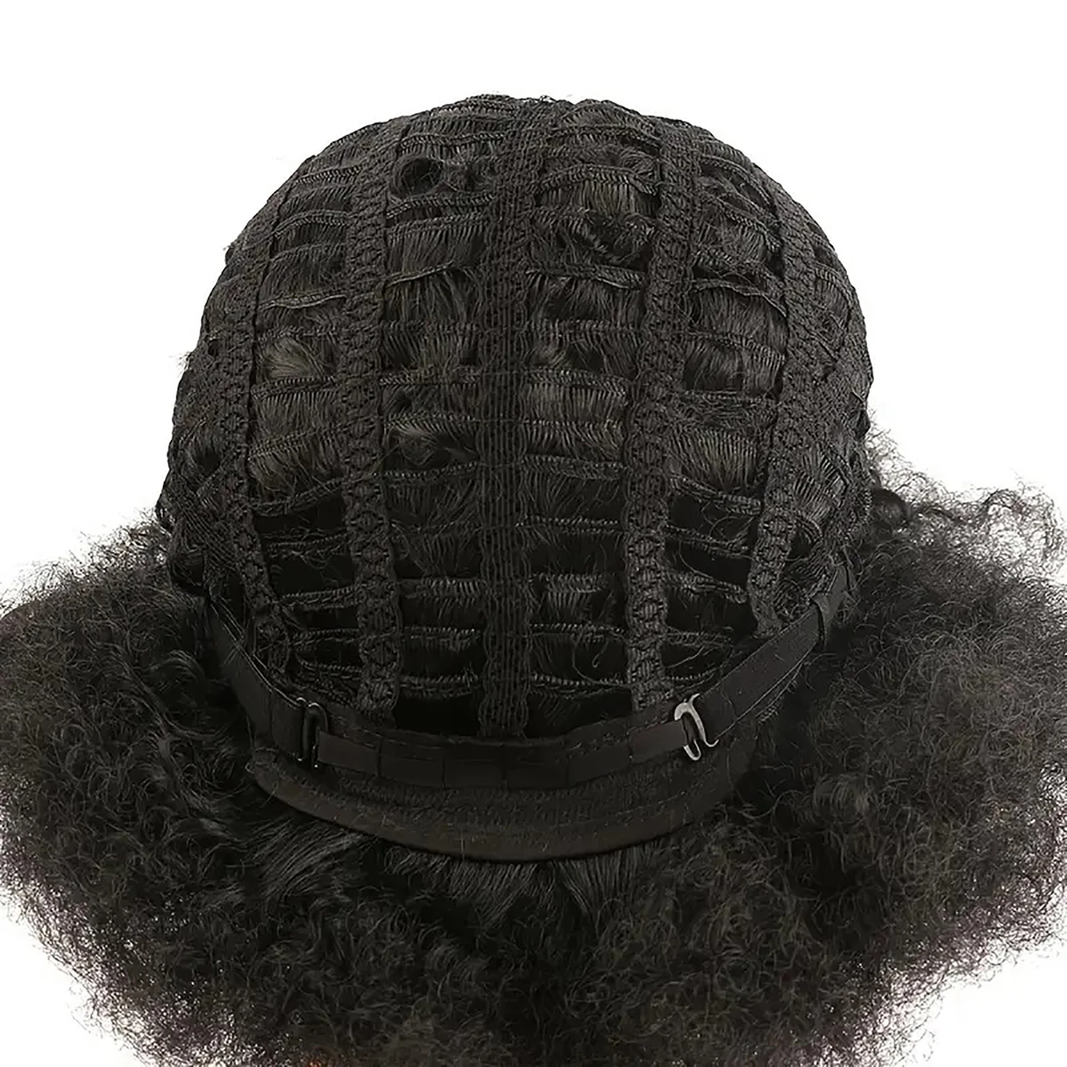 Afroวิกผมสําหรับผู้หญิงสีดํา 14 นิ้ว 70S Afro Kinky Curly Bouncy Fluffyพัฟวิกผมสังเคราะห์เหมาะสําหรับคอสเพลย์ทุกวันและปาร์ตี้