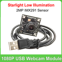 30fps 2 Megapixel HD 1920*1080 USB Camera Module IMX291 0.001Lux Starlight Low illumination UVC OTG Video Webcam MJPEG YUY2 PCBA