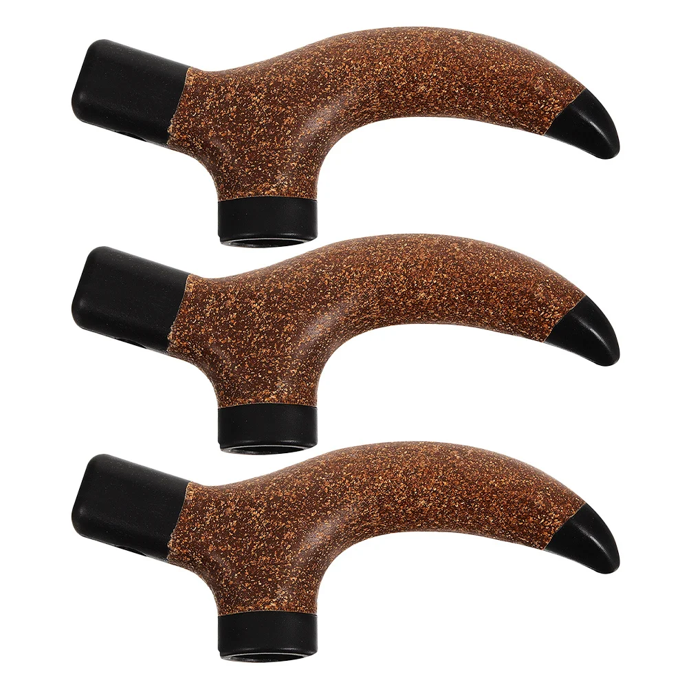 

3Pcs Cork Hiking Pole Grips Comfortable and Secure Fit for Long Treks Universal Compatibility Walking Cane Handles