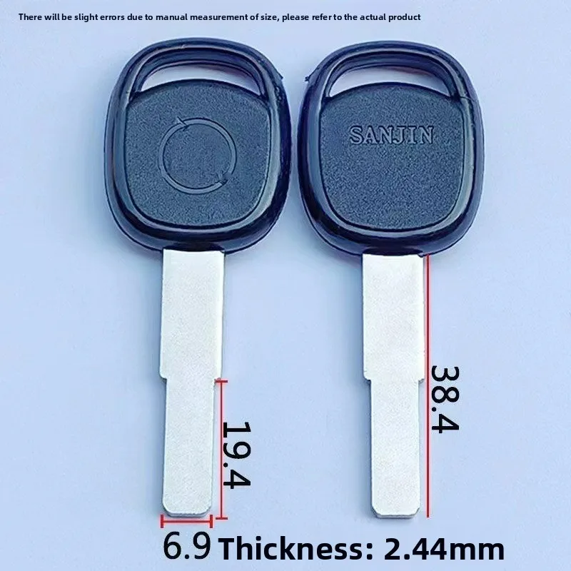 

20PC New Electric Vehicle Flat Key Embryo with Internal Milling Groove Electric Vehicle Key Embryo