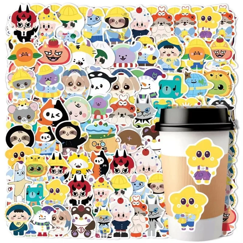 71Pcs Male CP Cartoon Cute Stickers Thai Star Pondphuwin Supporting Collection Animal Sculpture Periphery Waterproof Graffiti view 3