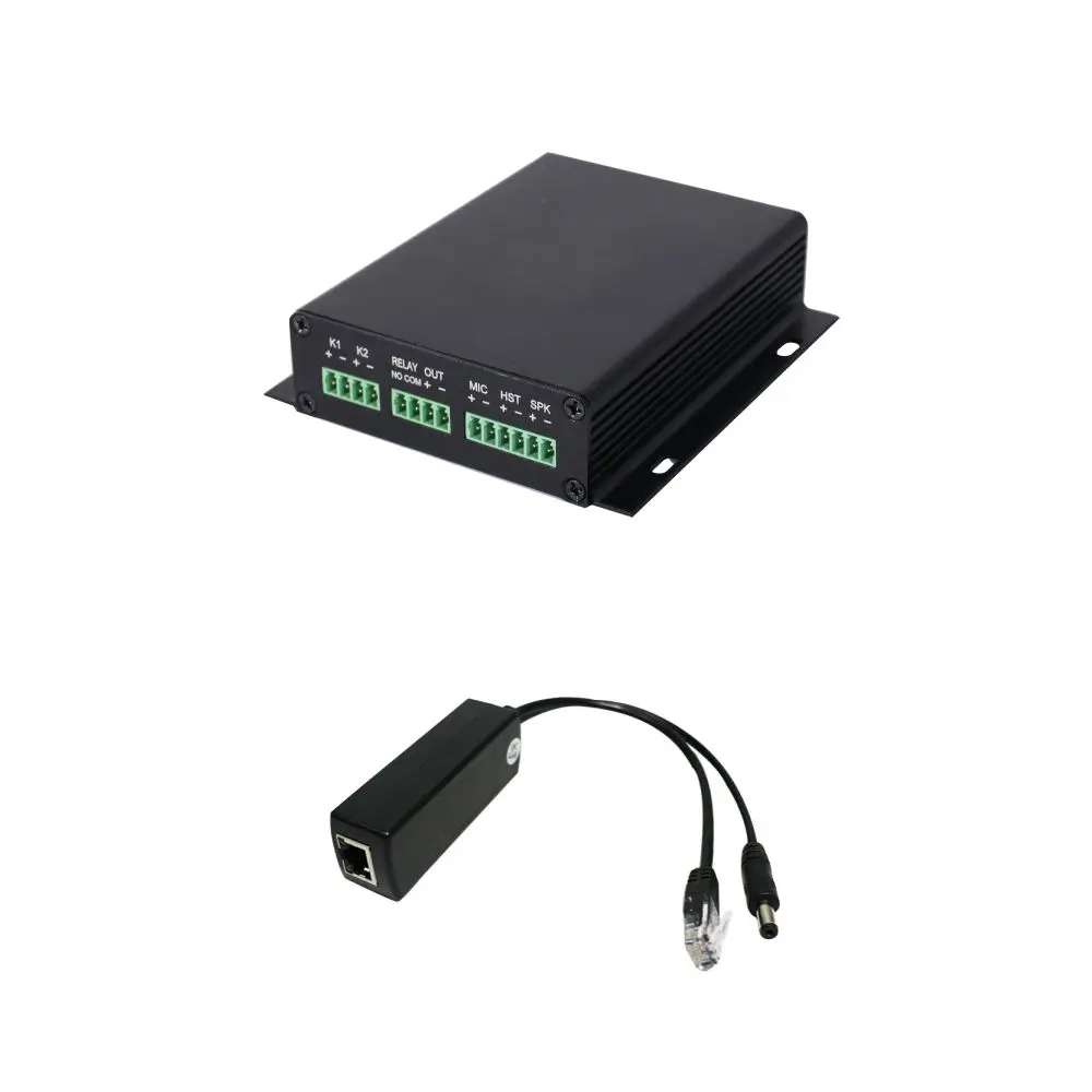 Digital Broadcast Network Terminal and  15W POE Audio Amplifier with MIC and Speaker Interface for ONVIP VMS SIP System