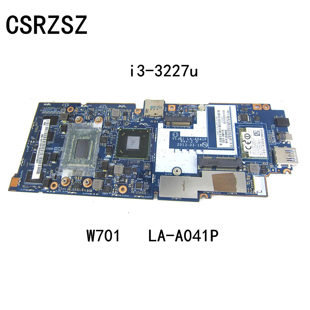 Laptop Motherboard para Acer, LA-A041P, Mainboard para Acer W701, i3-3227u CPU, Testado Bom