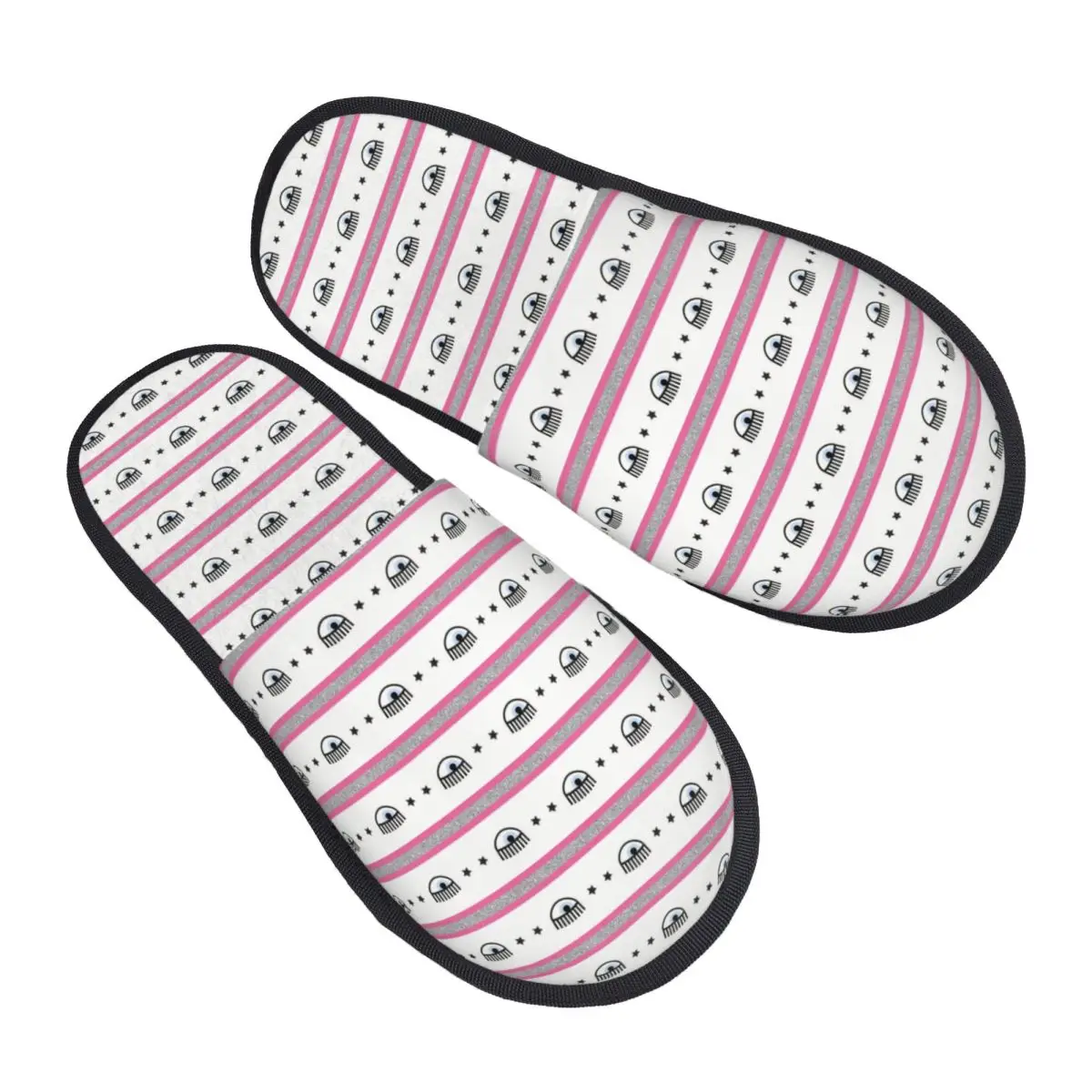 

Custom Women Fashion Hot Eyes F-FerragniS C-ChiaraS House Slippers Cozy Warm Memory Foam Fluffy Slipper Indoor Outdoor Shoes