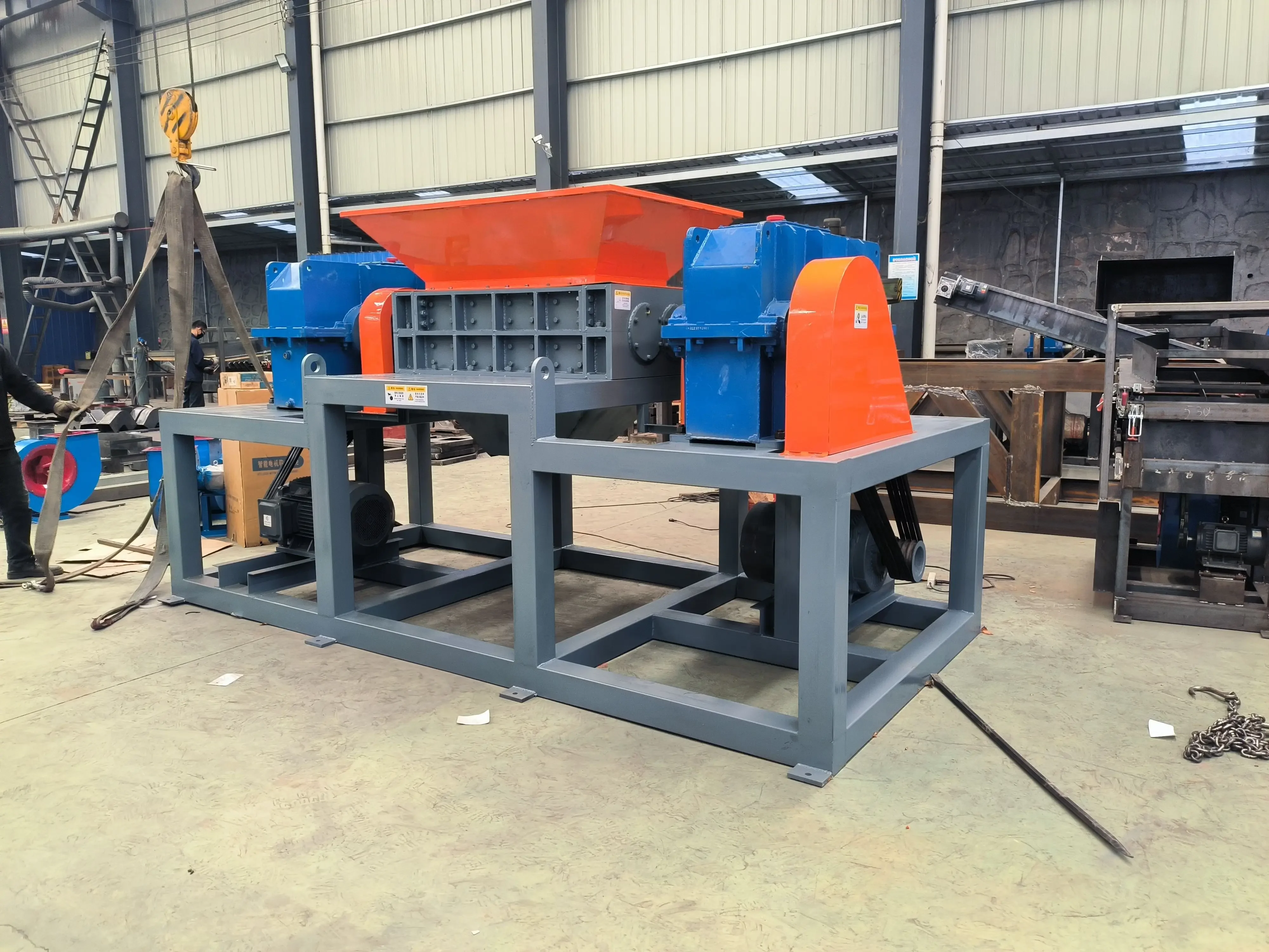 Scrap Metal Crusher Machine High Output Capacity Recycling Shredder