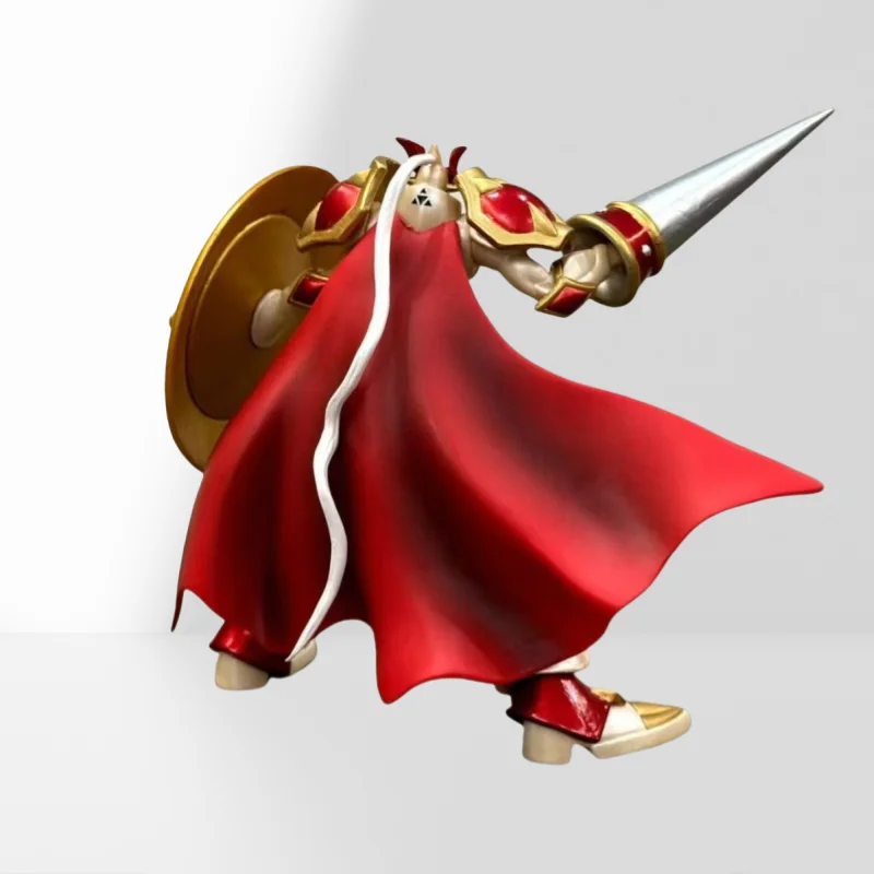 Besta de lótus vermelha omega besta animação gk figura modelo em torno de estátua bidimensional ornamentos decoração presente coleção