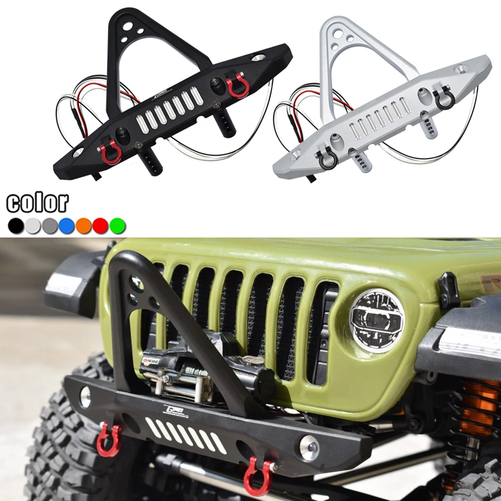 

GPM AXIAL 1/6 SCX6 JEEP JLU WRANG LER 4WD AXI05000T1 Accessories Metal aluminum alloy Front bumper with U-shaped hook AXI250002