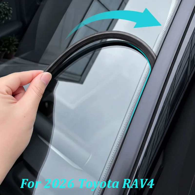 Car Front Windshield Rubber Seal Strip for 2026 Toyota RAV4 Waterproof Fuel Tank Cap Seal Rubber Ring Exterior Accessories