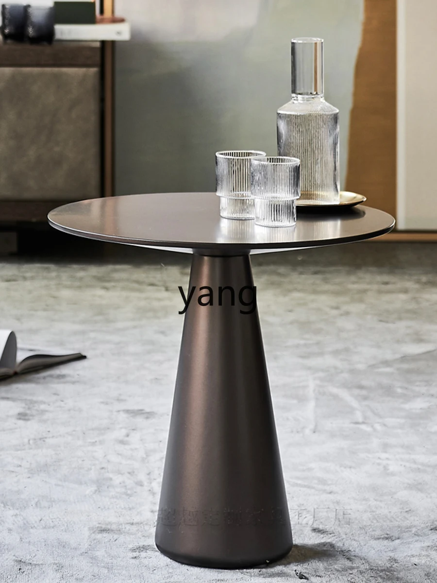 Yjq Sofa Side Table Modern Simple and Light Luxury Circle and Creative Corner Table Minimalist Living Room Small Coffee Table