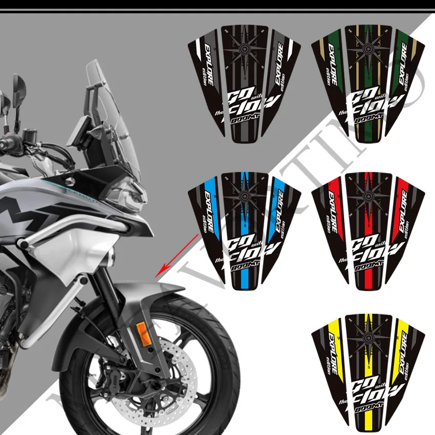 Decals For CFMOTO CM MOTO 800MT 800 MT Tank Pad Knee Grips Windshield Windscreen Screen Wind Deflector Stickers 2022 2023 2024