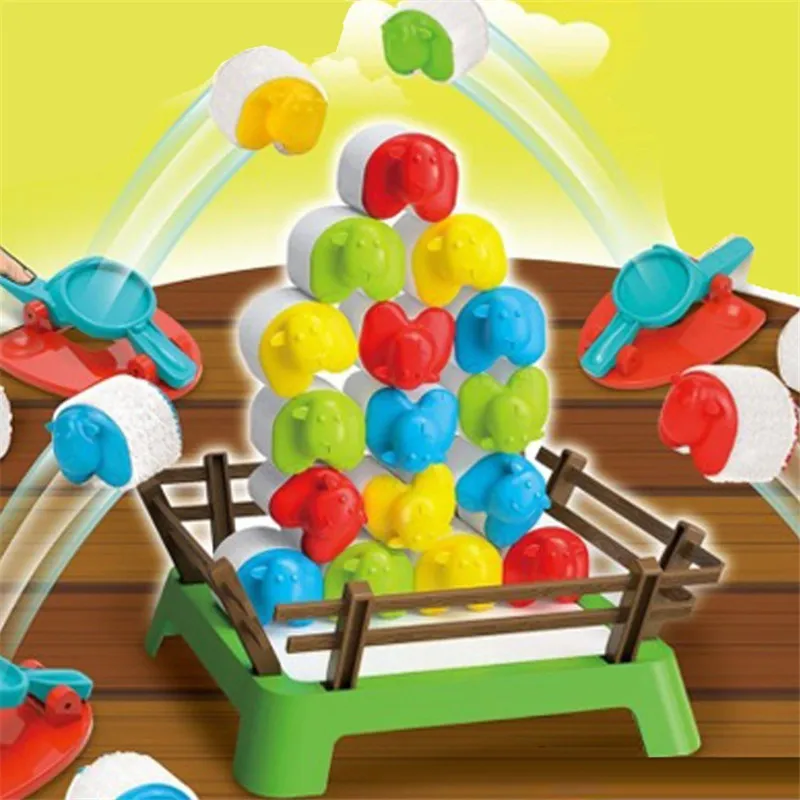 Unique Board games Children Toys Crazy Jumping Sheep Parent-Child Interactve Family Homes Party Table Games Balance Toy for kids