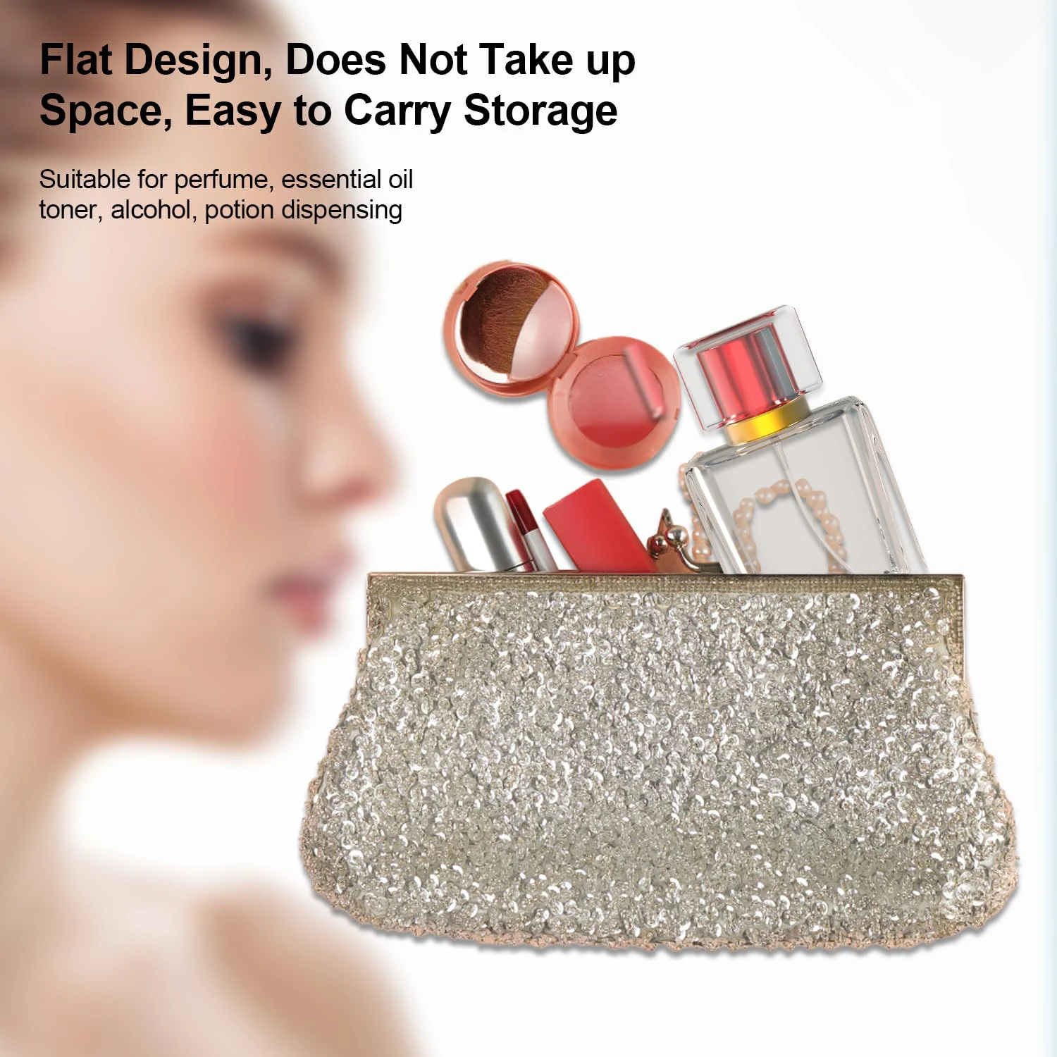 2 шт. + 4 аксессуара, 30 мл многоразовых флаконов для духов с 2 распылителями, 2 воронками, 2 воронками. С тонким спреем, многоразовым.