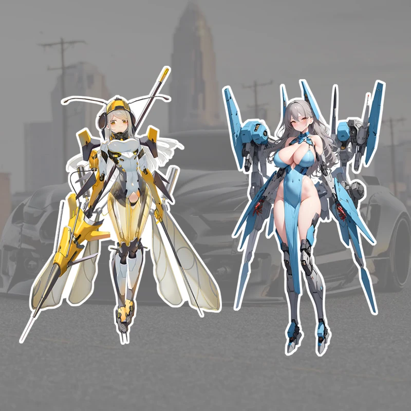 

DN89# Cool Girl Car Stickers Cartoon Decals Caravan Motorcycle Bumper Vinyl Car Accessories Waterproof Camper Decoration