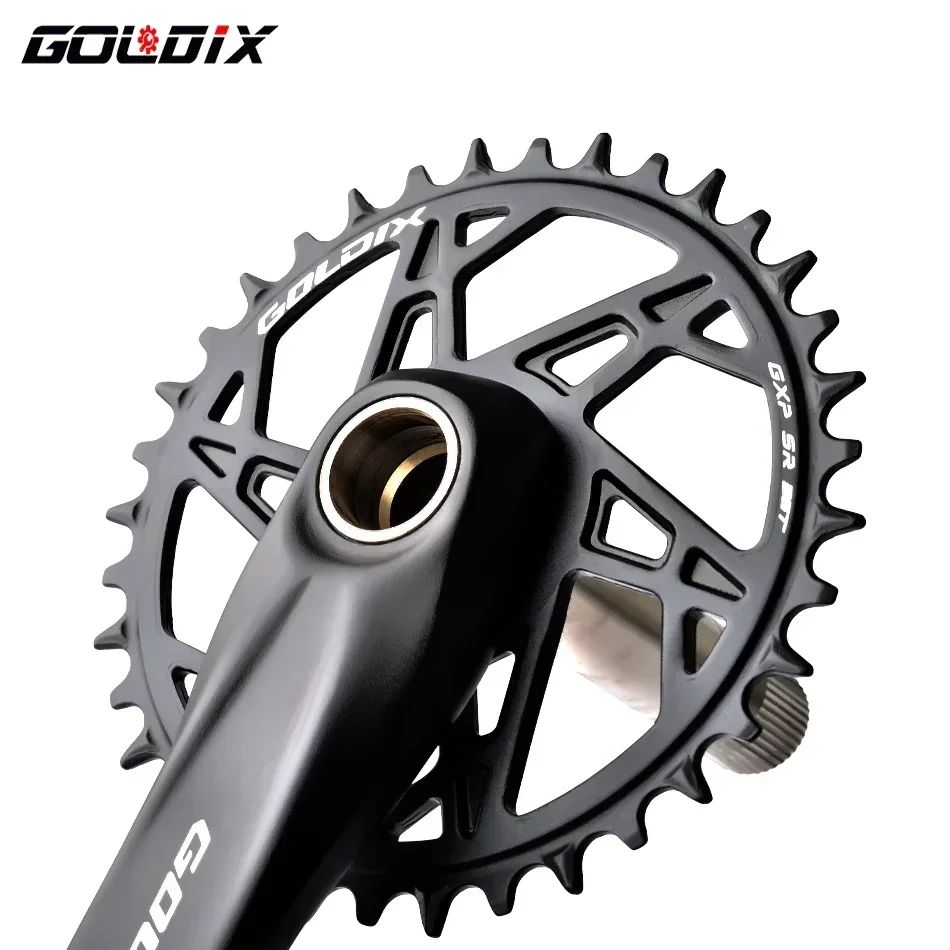 GOLDIX GXPBicycle Chainring 32/34/36/38/40T Wide Narrow Chainwheel Crankset Crown for Sram DUB 11/12S   Single Disc